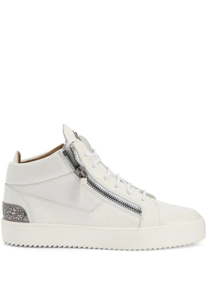 Giuseppe Zanotti Kriss leather mid-top sneakers - White