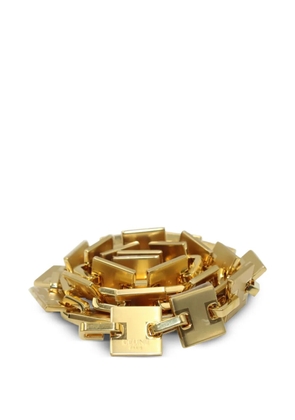 Celine Pre-Owned square-chain belt - Gold