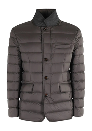 Moorer Zayn quilted button-fastening jacket - Grey