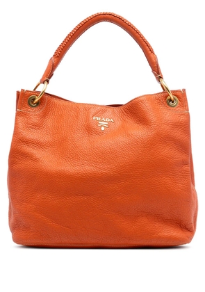 Prada Pre-Owned 2010-2026 Vitello Daino hobo bag - Orange