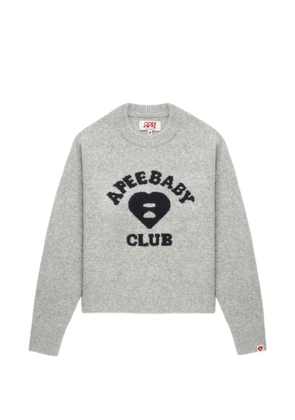 A BATHING APE® graphic crew-neck sweater - Grey