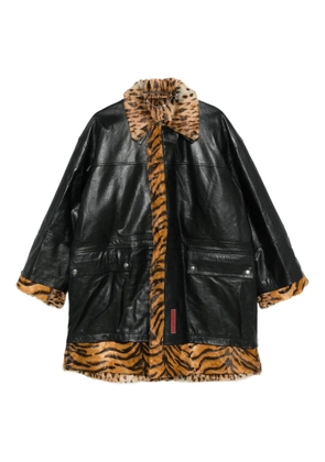 Martine Rose leather coat - Black