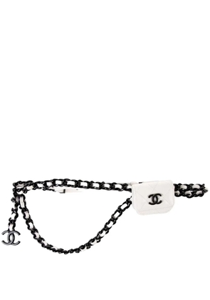 CHANEL Pre-Owned 2020 mini Classic Flap belt bag - White