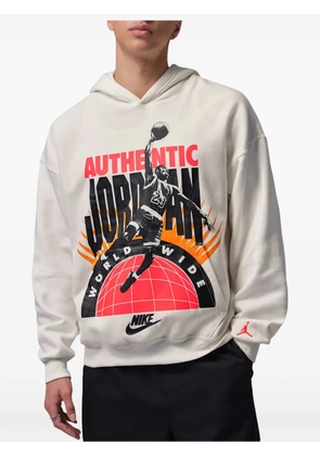 Jordan Brooklyn Fleece printed hoodie - Neutrals