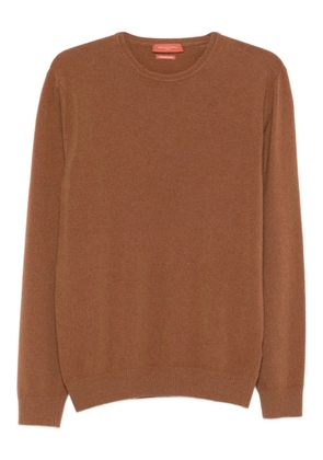 Daniele Fiesoli round-neck wool sweater - Brown