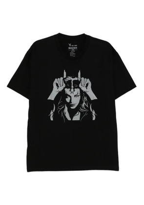 Y's Y's for men × MASSES printed T-shirt - Black