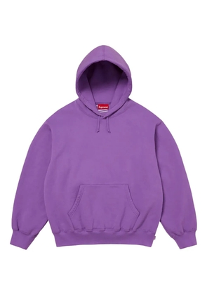 Supreme logo appliqué hoodie - Purple