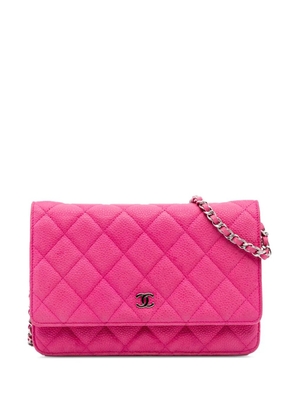 CHANEL Pre-Owned 2013-2014 CC Caviar Wallet on Chain crossbody bag - Pink