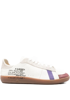 Patrizia Pepe leather panelled sneakers - White