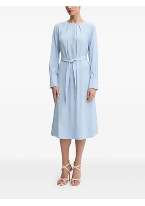 BOSS belted midi dress - Blue