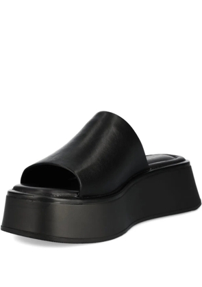 VAGABOND platform leather sandals - Black