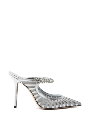 Jimmy Choo 100mm Bing mules - Silver