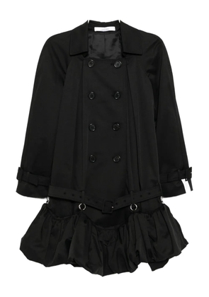 Rokh puff-hem dress - Black