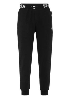 Philipp Plein logo-embroidery track pants - Black