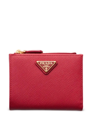 Prada small saffiano leather wallet - Red