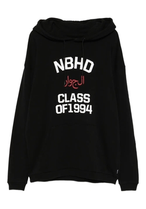 Neighborhood printed hoodie - Black