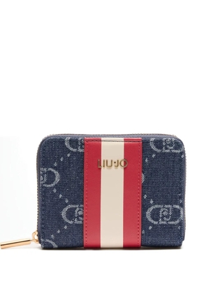 LIU JO zip-around denim-effect wallet - Blue