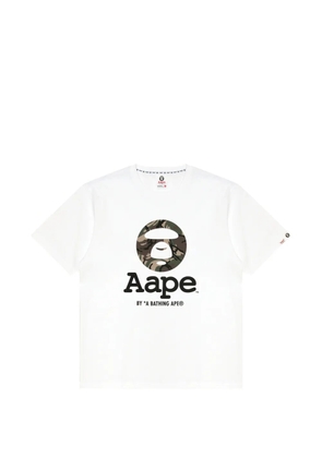 AAPE BY *A BATHING APE® logo T-shirt - White