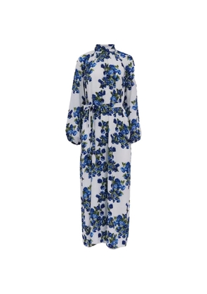 Emilia Wickstead Elanda floral high-neck maxi dress - White