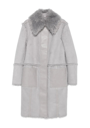 Patrizia Pepe faux fur reversible coat - Grey