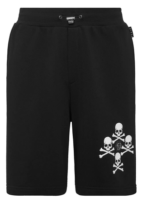Philipp Plein skull-print shorts - Black