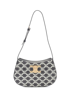 Celine Pre-Owned 2021-2026 Medium Triomphe Coated Canvas Tilly shoulder bag - Black