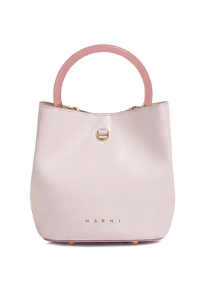 Marni small Pannier ring-detail bucket bag - White