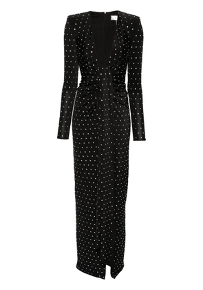 NISSA crystal-embellished maxi dress - Black