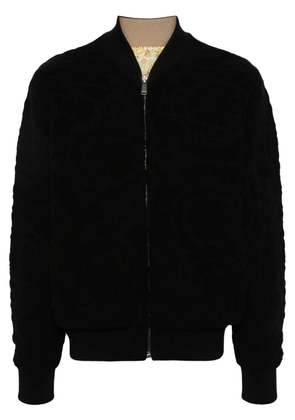 Versace baroque-pattern reversible bomber jacket - Black