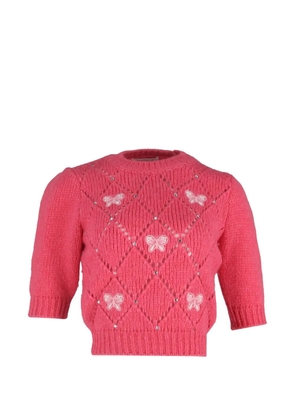 Alessandra Rich embellished sweater - Pink