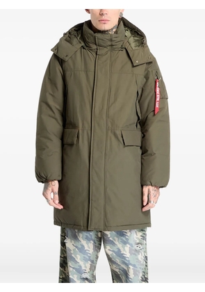 Alpha Industries hooded puffer parka - Green