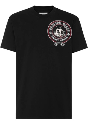 Philipp Plein Money Mouse-embroidered T-shirt - Black