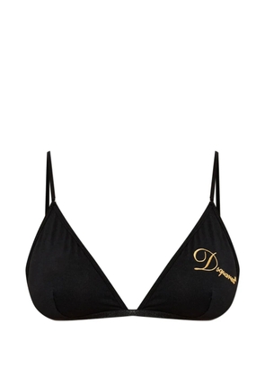 DSQUARED2 logo-embroidered bralette - Black