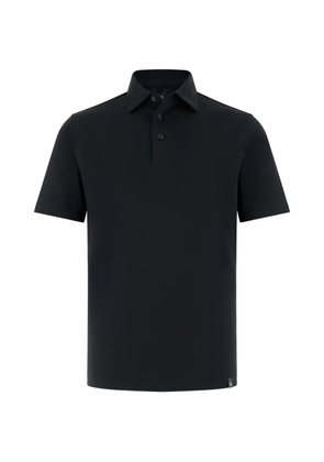 Boggi Milano branded-button short-sleeve polo shirt - Black