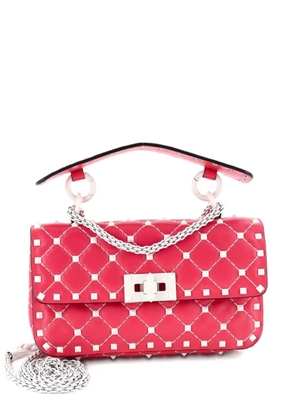 Valentino Garavani Pre-Owned Free Rockstud Spike Flap Bag Quilted Leather Small shoulder bag - Pink