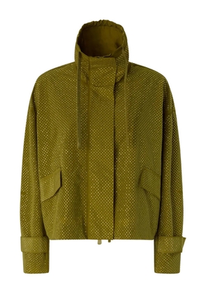 PINKO hooded boxy jacket - Green
