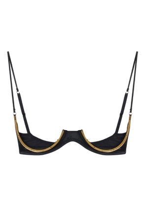 Elisabetta Franchi structured adjustable-straps bra - Black