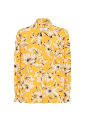 Laneus floral-pattern shirt - Yellow