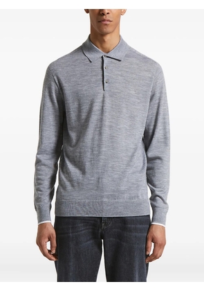 Peserico long-sleeve polo shirt - Grey