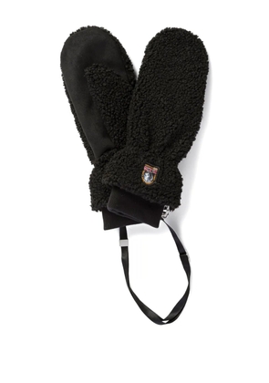 Parajumpers fleece-trim gloves - Black