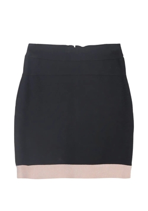 Hervé Léger zip-fastening mini skirt - Black