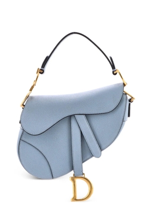 Christian Dior Pre-Owned Saddle Handbag Leather Mini shoulder bag - Blue