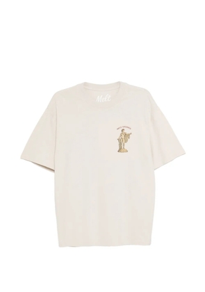 Melt graphic-print T-shirt - Neutrals