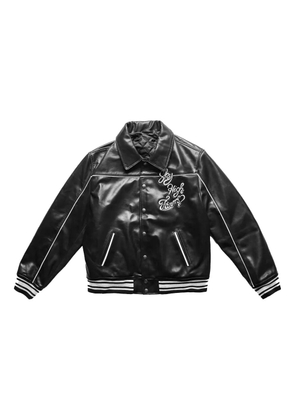 Sky High Farm stripe-trim bomber jacket - Black