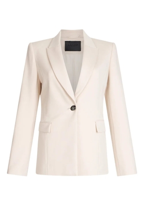 LIU JO Milano stitch lapel blazer - White