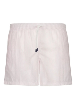 Fedeli Madeira striped drawstring swim shorts - Pink