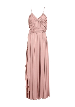 Giambattista Valli pleated Spaghetti-straps maxi dress - Pink