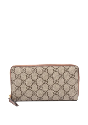 Gucci Pre-Owned 2010s GG zip-around long wallet - Neutrals