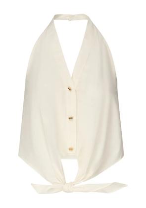 MARCIANO by GUESS button-front tie-front top - White