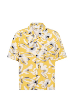 Laneus floral-pattern shirt - Yellow